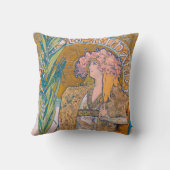 Gismonda、サラ・ベルナール、ミュシャ クッション (裏面)