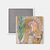 Gismonda、サラ・ベルナール、ミュシャ マグネット (正面/裏面)