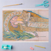 Gismonda、サラ・ベルナール、ミュシャ 薄葉紙 (クラフト)