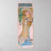 Gismonda, Sarah Bernhardt, Mucha ポスター (正面)