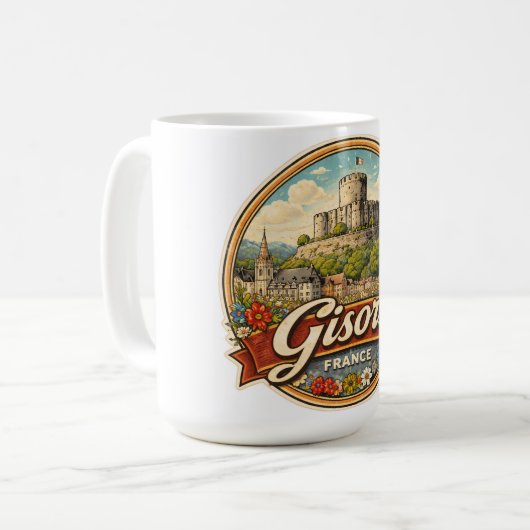 Gisors France コーヒーマグカップ (正面左)