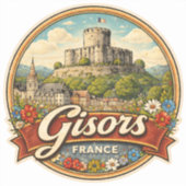 Gisors France シール (正面)