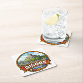 Gisors France  スクエアペーパーコースター (インサイチュ)