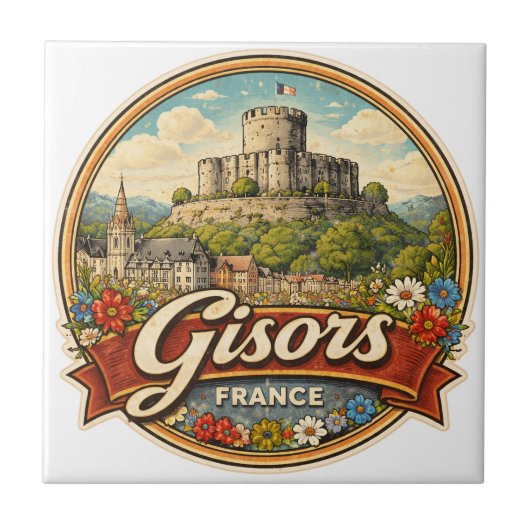 Gisors France タイル (正面)