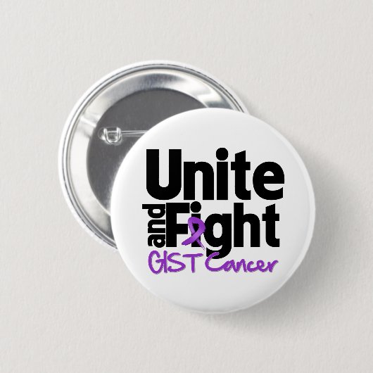GISTがんを団結させて闘う 缶バッジ (正面&裏面)