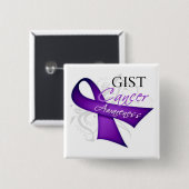 GISTがん啓発スクロールリボン 缶バッジ (正面&裏面)