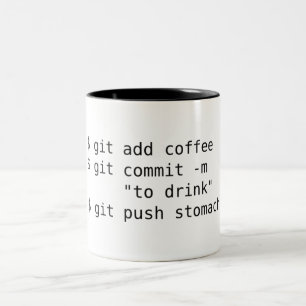 Gitはコーヒー・マグを加えます ツートーンマグカップ