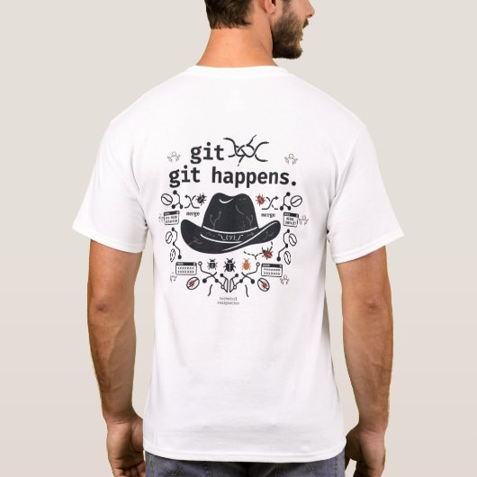Gitは起こるもの Tシャツ (裏面)