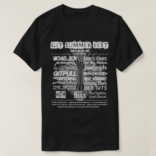 Gitサマーフェスティバル Tシャツ (デザイン正面)