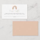 GITAパステルレインボーおむつラッフルカード プレイスカード (正面/裏面)