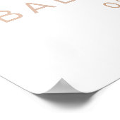 GITAパステルレインボーベビーシャワーウェルカムサイン ポスター (角)