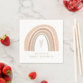 GITAボヘミアンパステルレインボーベビーシャワー スタンダードカクテルナプキン (インサイチュ)