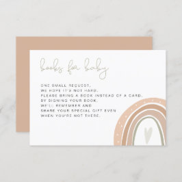 GITAボヘメインパステルレインボーブックベビーインヴィータ 招待状