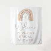 GITApastelレインボーウェルカムサインタペストリー タペストリー (正面)