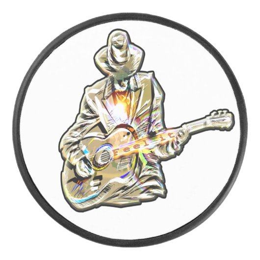 Gitarren Blues Mann - Feel it アイスホッケーパック (正面)