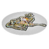 Gitarren Blues Mann - Feel it  カッティングボード (角)