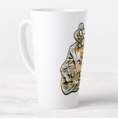 Gitarren Blues Mann - Feel it   カフェラテマグ (左アングル)