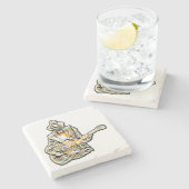 Gitarren Blues Mann - Feel it  ストーンコースター (横)