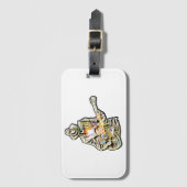 Gitarren Blues Mann - Feel it ラゲッジタグ (正面縦)