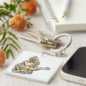 Gitarren Blues Mann - Feel it  Schlüsselanhänger キーホルダー (正面右)