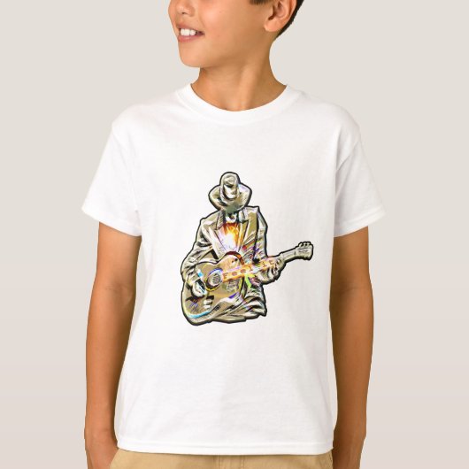 Gitarren Blues Mann - Feel it   Tシャツ (正面)