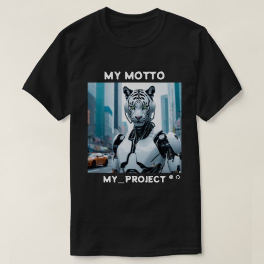 GitHubプロジェクトテンプレート Tシャツ (デザイン正面)