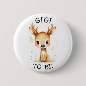 GiTo be | ウッドランドをテーマにした赤ちゃんシャワーボタン 缶バッジ (正面)