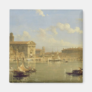 Giudecca、ベニス1854年(キャンバスの油) マグネット