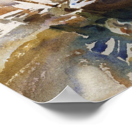 Giudecca (1913) by John Singer Sargent ポスター (角)