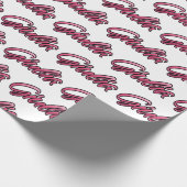 Giulia faded pink personalisiertes Geschenkpapier ラッピングペーパー (角)