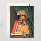 Giuseppe Arcimboldo - – 図書館員 ポストカード (正面/裏面)