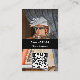 Giuseppe Arcimboldo – 図書館員 – QRコード 名刺