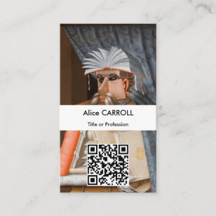 Giuseppe Arcimboldo – 図書館員 – QRコード 名刺