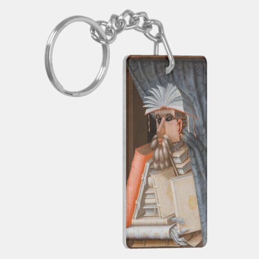Giuseppe Arcimboldo - The Librarian キーホルダー (正面左)