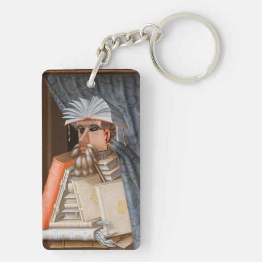 Giuseppe Arcimboldo - The Librarian キーホルダー (裏面)