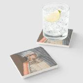 Giuseppe Arcimboldo - The Librarian ストーンコースター (横)