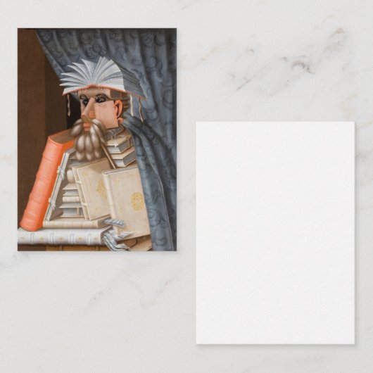 Giuseppe Arcimboldo - The Librarian ノートカード (正面/裏面)