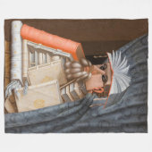 Giuseppe Arcimboldo - The Librarian フリースブランケット (正面(横))
