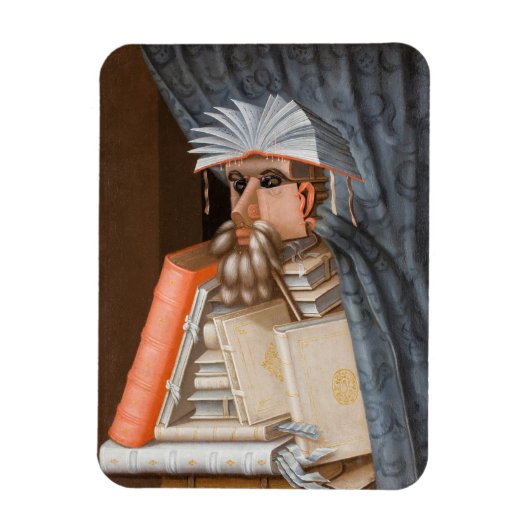 Giuseppe Arcimboldo - The Librarian マグネット (縦)