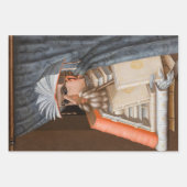 Giuseppe Arcimboldo - The Librarian ラッピングペーパーシート (正面)