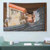 Giuseppe Arcimboldo - The Librarian 横断幕 (トレードショー)