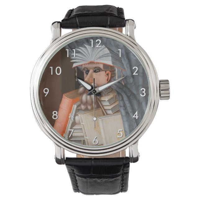 Giuseppe Arcimboldo - The Librarian 腕時計 (正面)