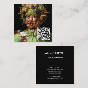 Giuseppe Arcimboldo - Vertumnus - QRコード スクエア名刺