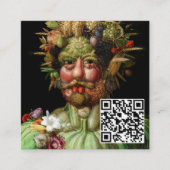 Giuseppe Arcimboldo - Vertumnus - QRコード スクエア名刺 (正面)