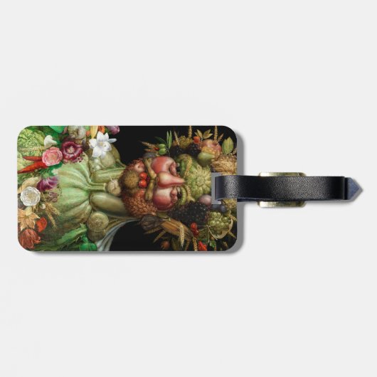 Giuseppe Arcimboldo - Vertumnus - QRコード ラゲッジタグ (裏面横)