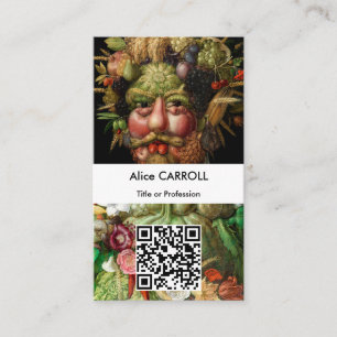 Giuseppe Arcimboldo - Vertumnus - QRコード 名刺