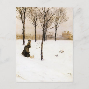 Giuseppe de Nittis – 冬の風景 ポストカード