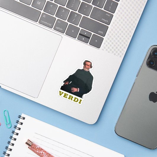 Giuseppe Verdi シール (ノートパソコンとiPhone)