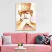 Giuseppe Verdi on Canvas – 水彩スタイル キャンバスプリント (インサイチュ (リビング))