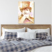Giuseppe Verdi on Canvas – 水彩スタイル キャンバスプリント (インサイチュ (寝室))